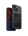 Etui UNIQ Air Fender ID Apple iPhone 15 Cardslot šedá/zakouřená šedá