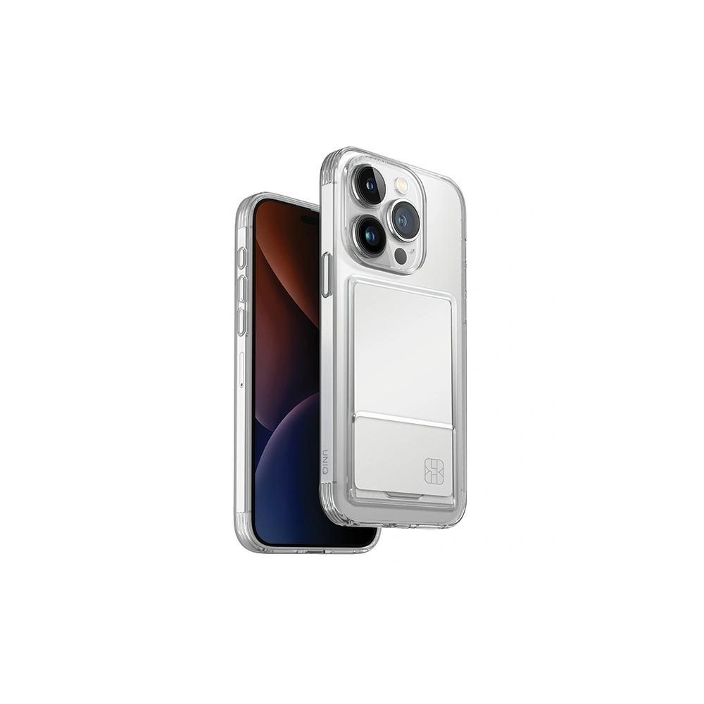 Hurtownia GSM - Etui UNIQ Air Fender ID Apple iPhone 15 Pro kártyatartó átlátszó nude - UNIQ953 - {ean13} - Hurt
