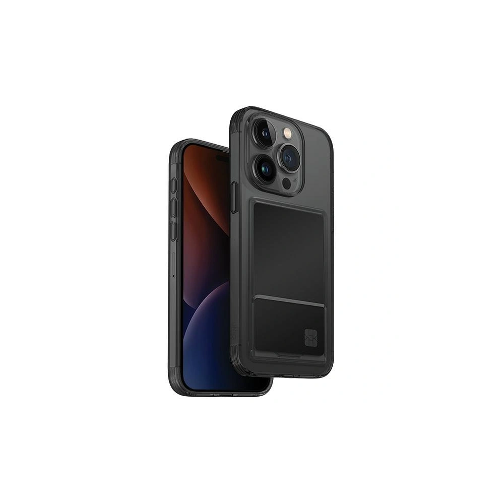 Hurtownia GSM - Etui UNIQ Air Fender ID Apple iPhone 15 Pro Cardslot gri/tonat fumuriu - UNIQ954 - {ean13} - Hurt