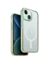 Etui UNIQ Combat Duo Apple iPhone 15 MagClick Charging verde-žlț/verde-marin galben-molcuț
