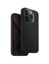 Etui UNIQ Keva Apple iPhone 15 Pro MagClick Charging negru/carbon black