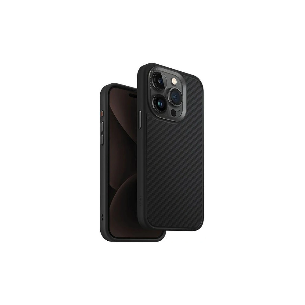 Hurtownia GSM - Etui UNIQ Keva Apple iPhone 15 Pro MagClick Charging negru/carbon black - UNIQ963 - {ean13} - Hurt