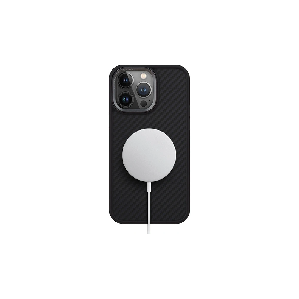 Hurtownia GSM - Etui UNIQ Keva Apple iPhone 15 Pro MagClick Charging negru/carbon black - UNIQ963 - {ean13} - Hurt