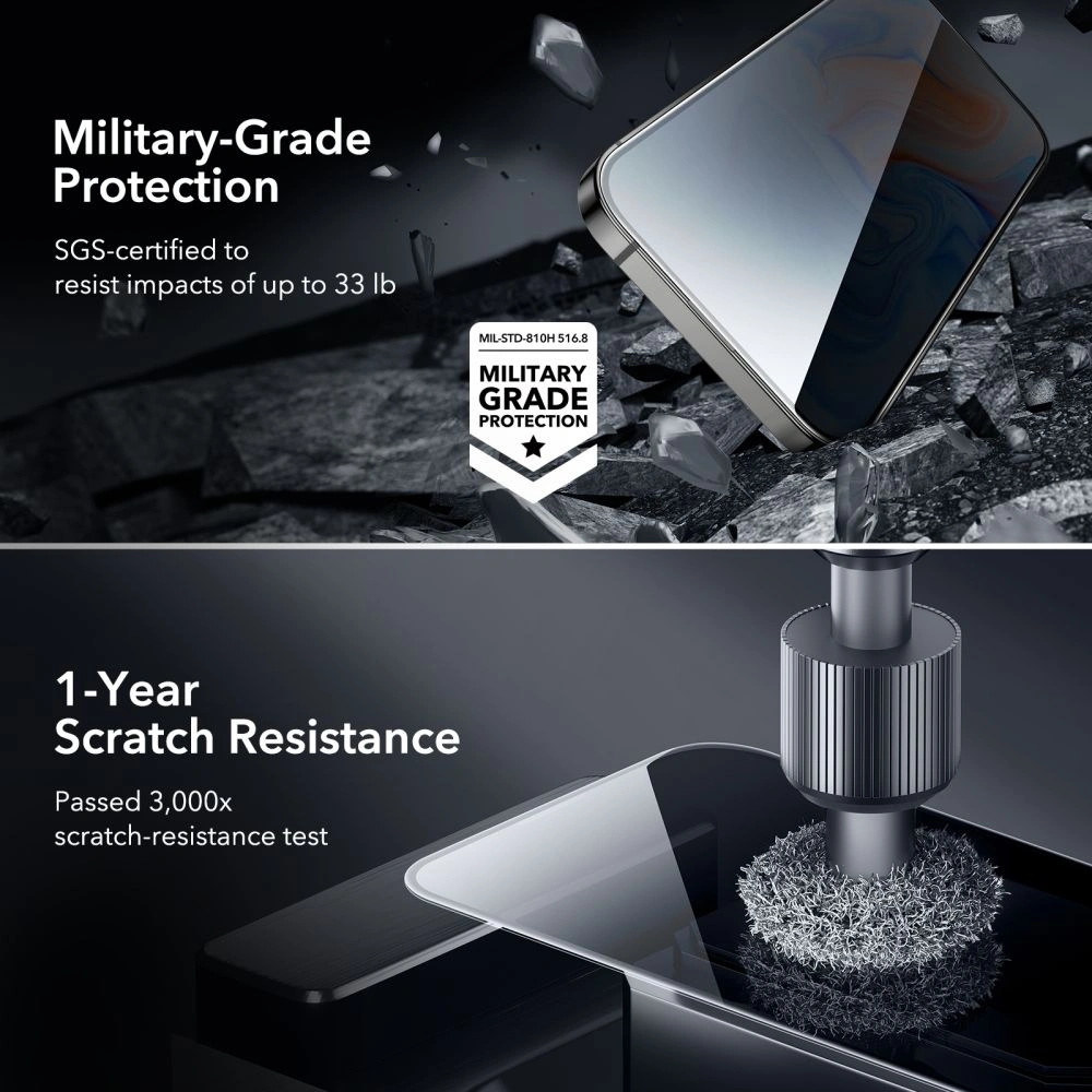 Wholesale ESR Tempered Glass Privacy Apple iPhone 15 Plus / 14 Plus - ESR724 - {ean13} - Hurt