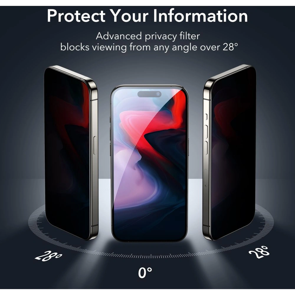 Hurtownia GSM - Gehärtetes Glas ESR Tempered Glass Privacy Apple iPhone 15 Pro Max - ESR726 - {ean13} - Hurt