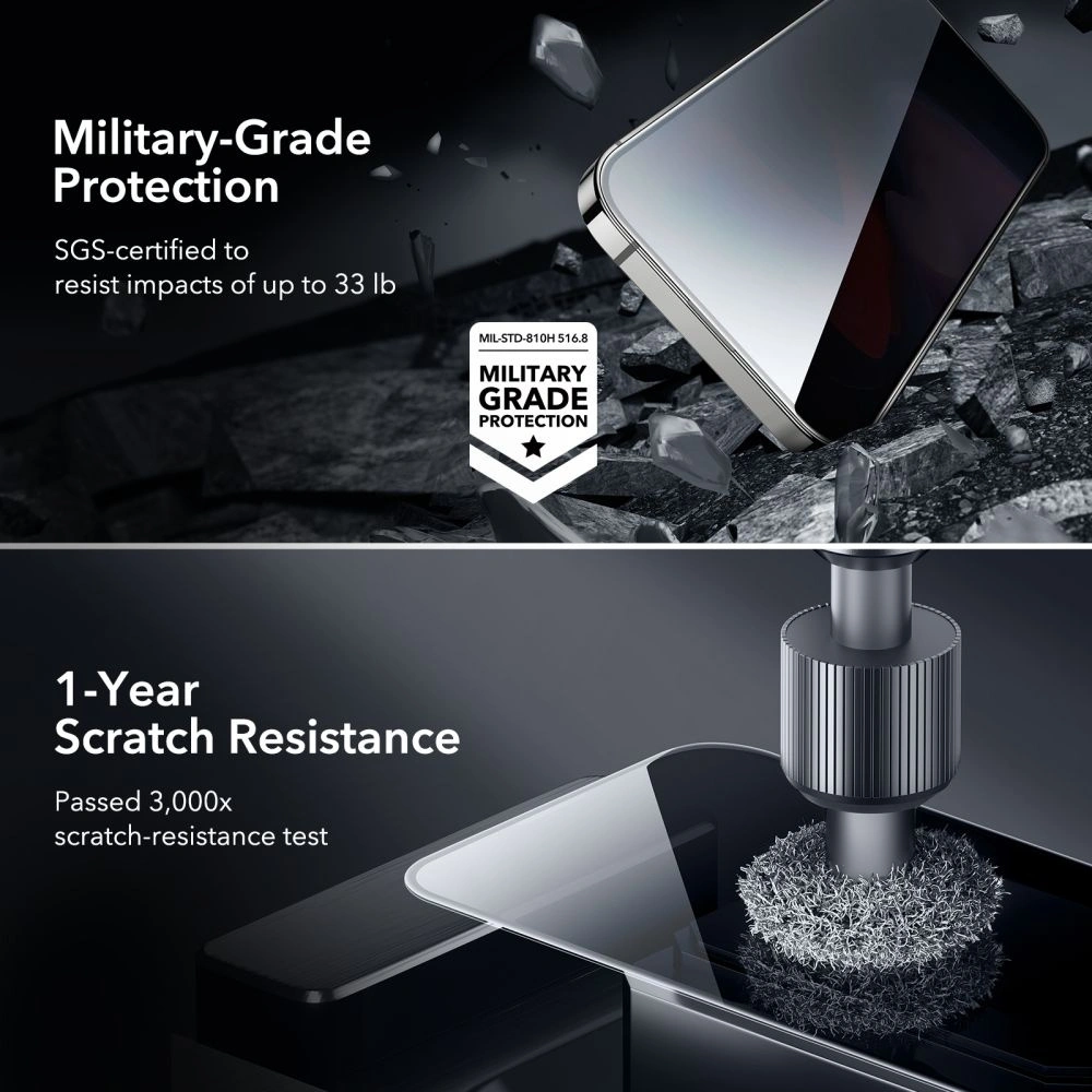Hurtownia GSM - Sticlă călită ESR Sticlă călită pentru confidențialitate Apple iPhone 15 Pro Max - ESR726 - {ean13} - Hurt
