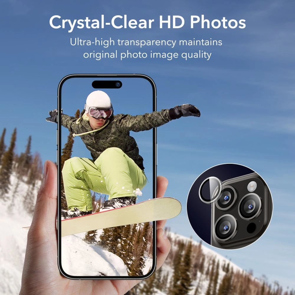 Hurtownia GSM - Edzett üveg az ESR Camera Lens Apple iPhone 15 Pro/15 Pro Max Clear-hez - ESR728 - {ean13} - Hurt