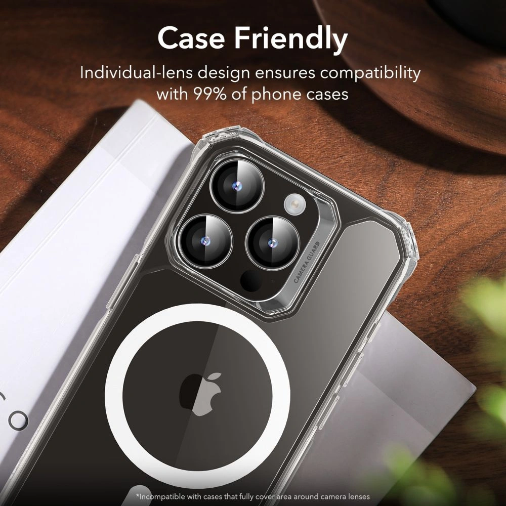 Hurtownia GSM - Sticlă securizată pentru aparat ESR Camera Lens Apple iPhone 15 Pro/15 Pro Max Clear - ESR728 - {ean13} - Hurt