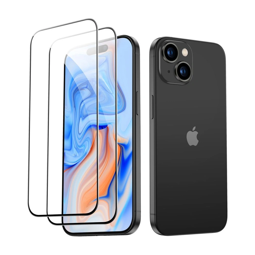 Hurtownia GSM - Glas ESR Sicherheitsglas Apple iPhone 15 Schwarz [2 PACK] - ESR729 - {ean13} - Hurt
