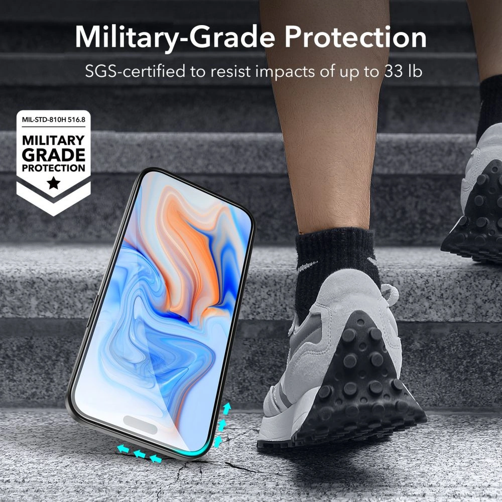 Hurtownia GSM - Üveg ESR Edzett üveg Apple iPhone 15 Fekete [2 CSOMAG] - ESR729 - {ean13} - Hurt