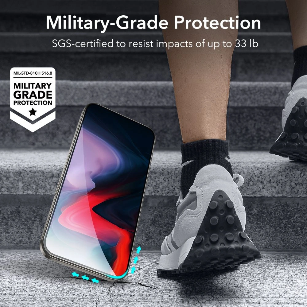 Hurtownia GSM - Glas ESR Gehärtetes Glas Apple iPhone 15 Pro Max Schwarz [2 PACK] - ESR732 - {ean13} - Hurt