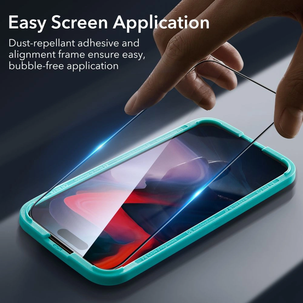 Hurtownia GSM - Glas ESR Gehärtetes Glas Apple iPhone 15 Pro Max Schwarz [2 PACK] - ESR732 - {ean13} - Hurt
