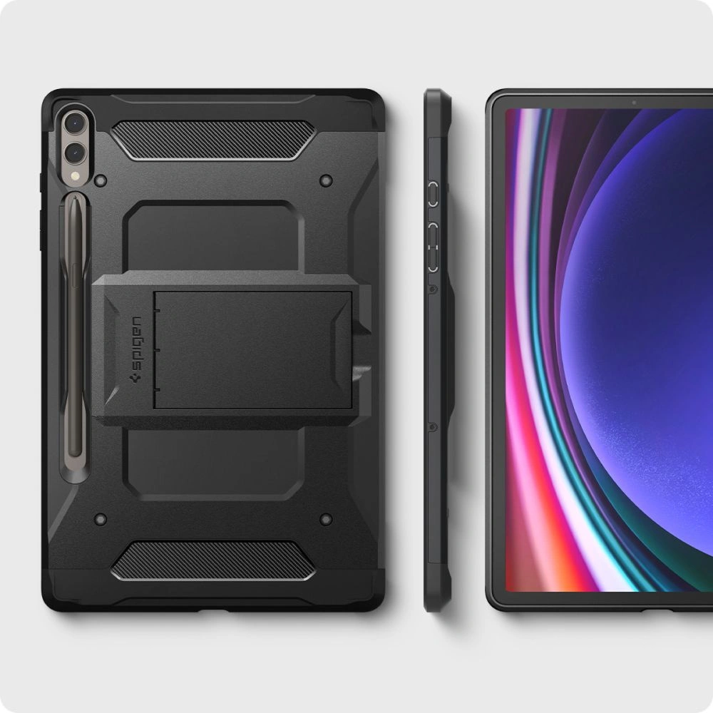 Hurtownia GSM - Etui Spigen Tough Armor Pro Samsung Galaxy Tab S9+ Plus 12.4 Černé - SPN2936 - {ean13} - Hurt
