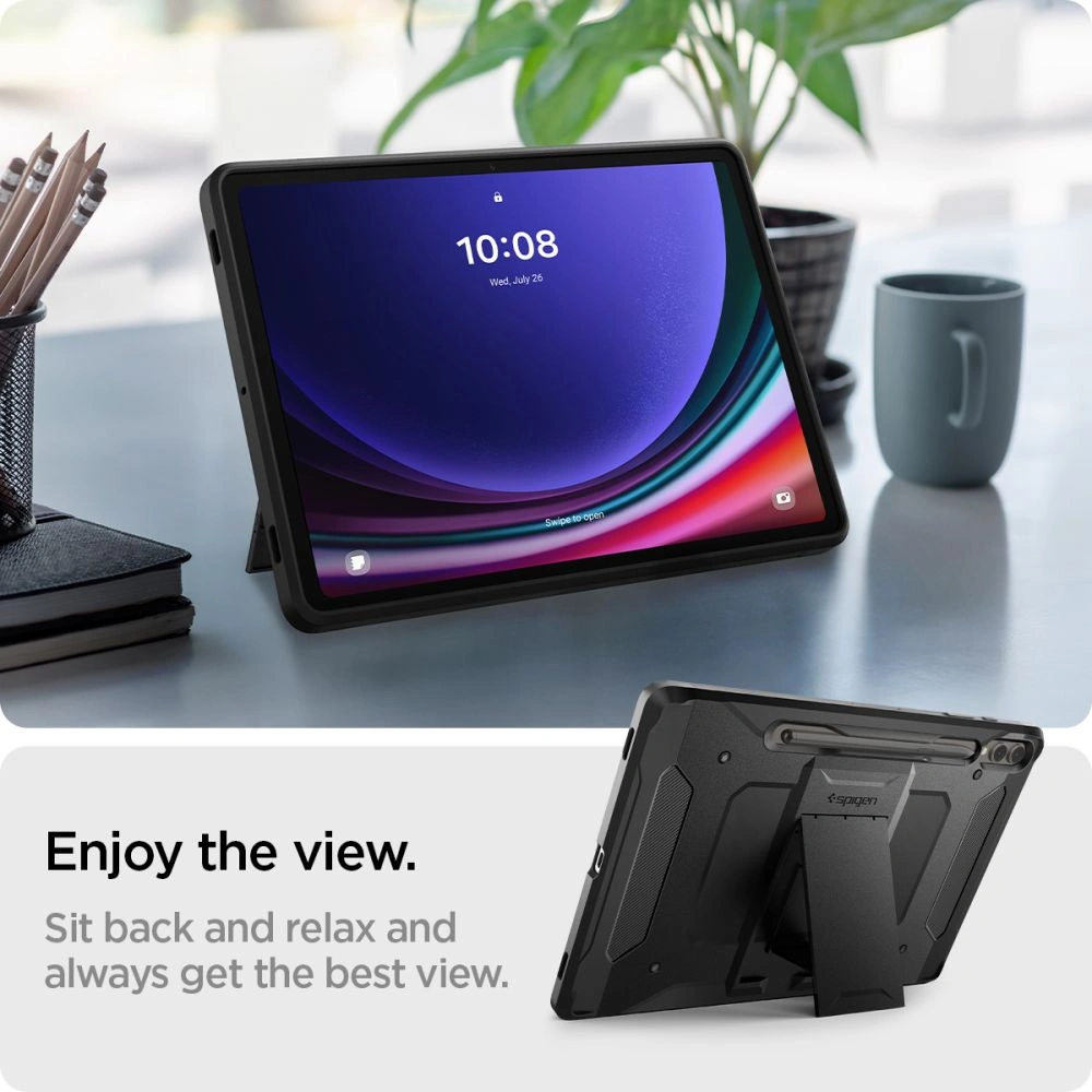 Hurtownia GSM - Etui Spigen Tough Armor Pro Samsung Galaxy Tab S9+ Plus 12.4 Černé - SPN2936 - {ean13} - Hurt