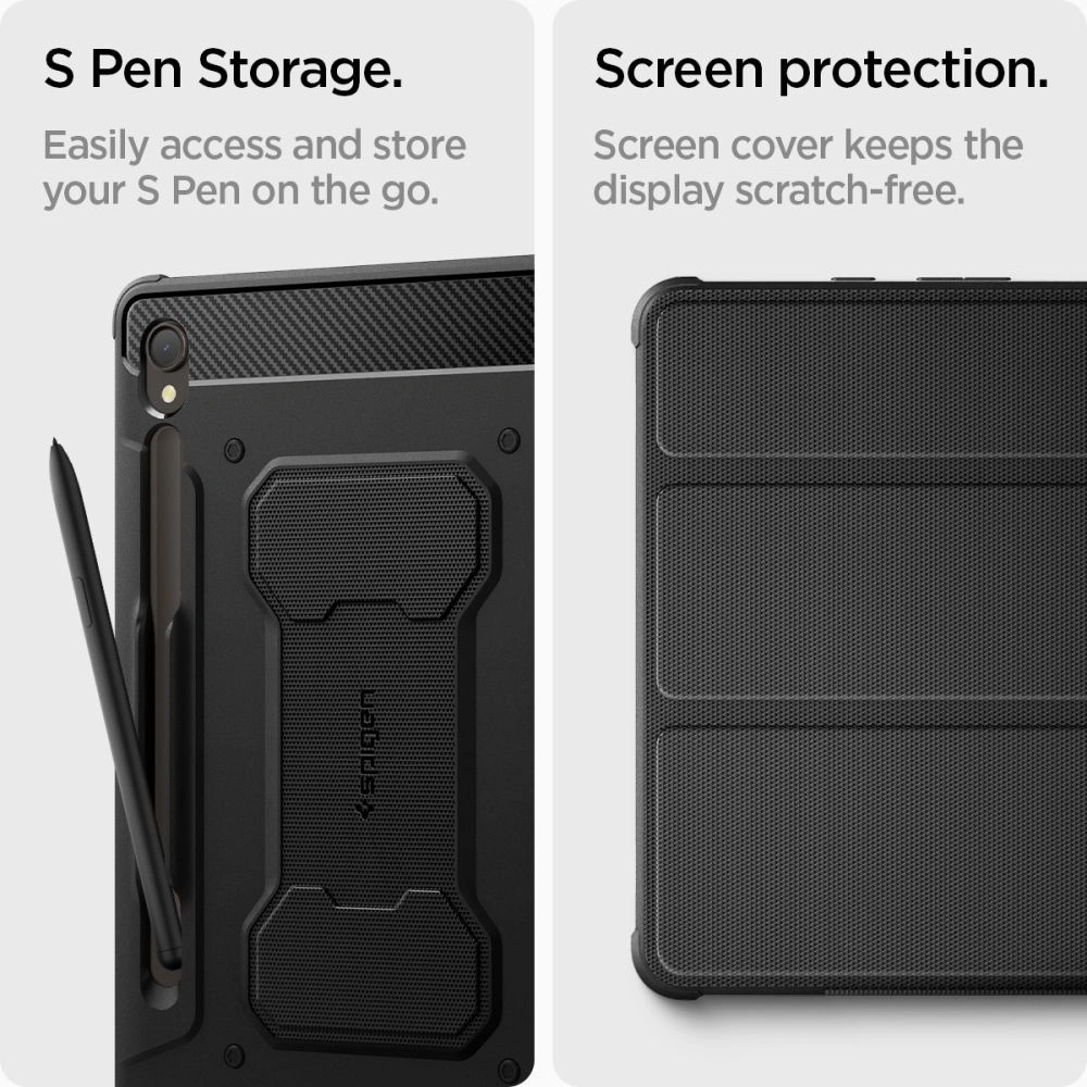 Hurtownia GSM - Etui Spigen Rugged Armor Pro Samsung Galaxy Tab S9 11.0 Fekete - SPN2938 - {ean13} - Hurt