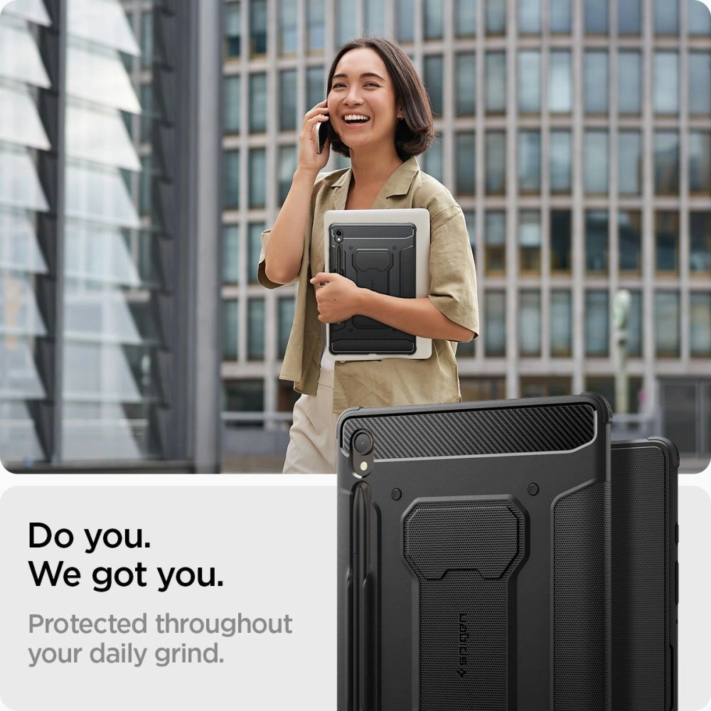 Hurtownia GSM - Etui Spigen Rugged Armor Pro Samsung Galaxy Tab S9 11.0 Fekete - SPN2938 - {ean13} - Hurt