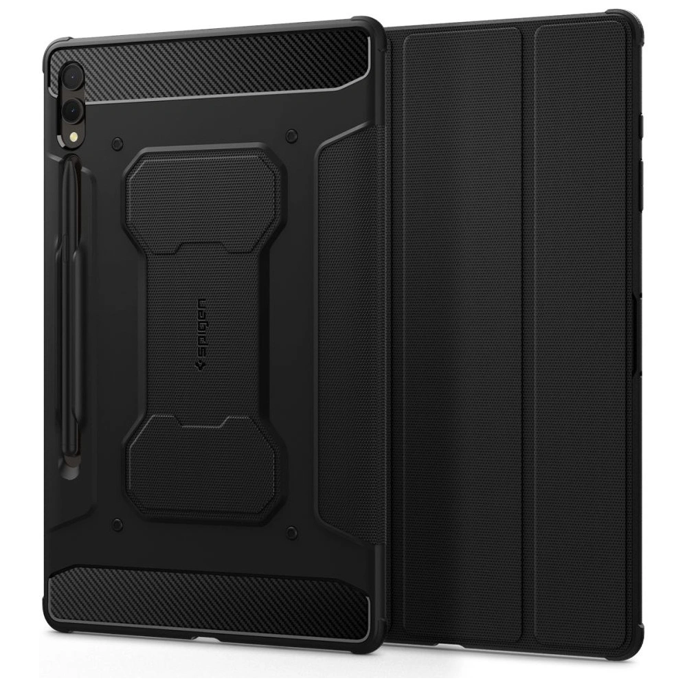 Hurtownia GSM - Etui Spigen Rugged Armor Pro Samsung Galaxy Tab S9+ Plus 12.4 Černé - SPN2940 - {ean13} - Hurt