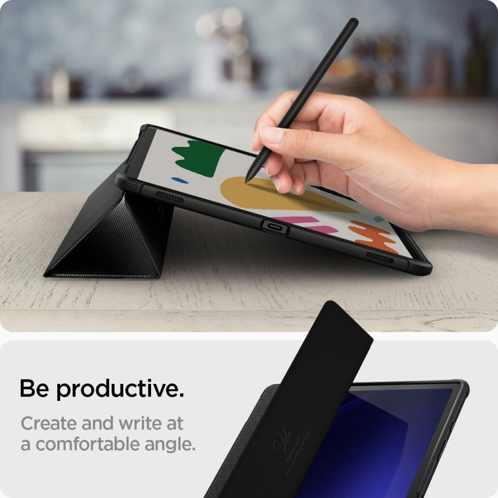 Wholesale Spigen Rugged Armor Pro Samsung Galaxy Tab S9+ Plus / S10+ Plus 12.4 Black - SPN2940 - {ean13} - Hurt