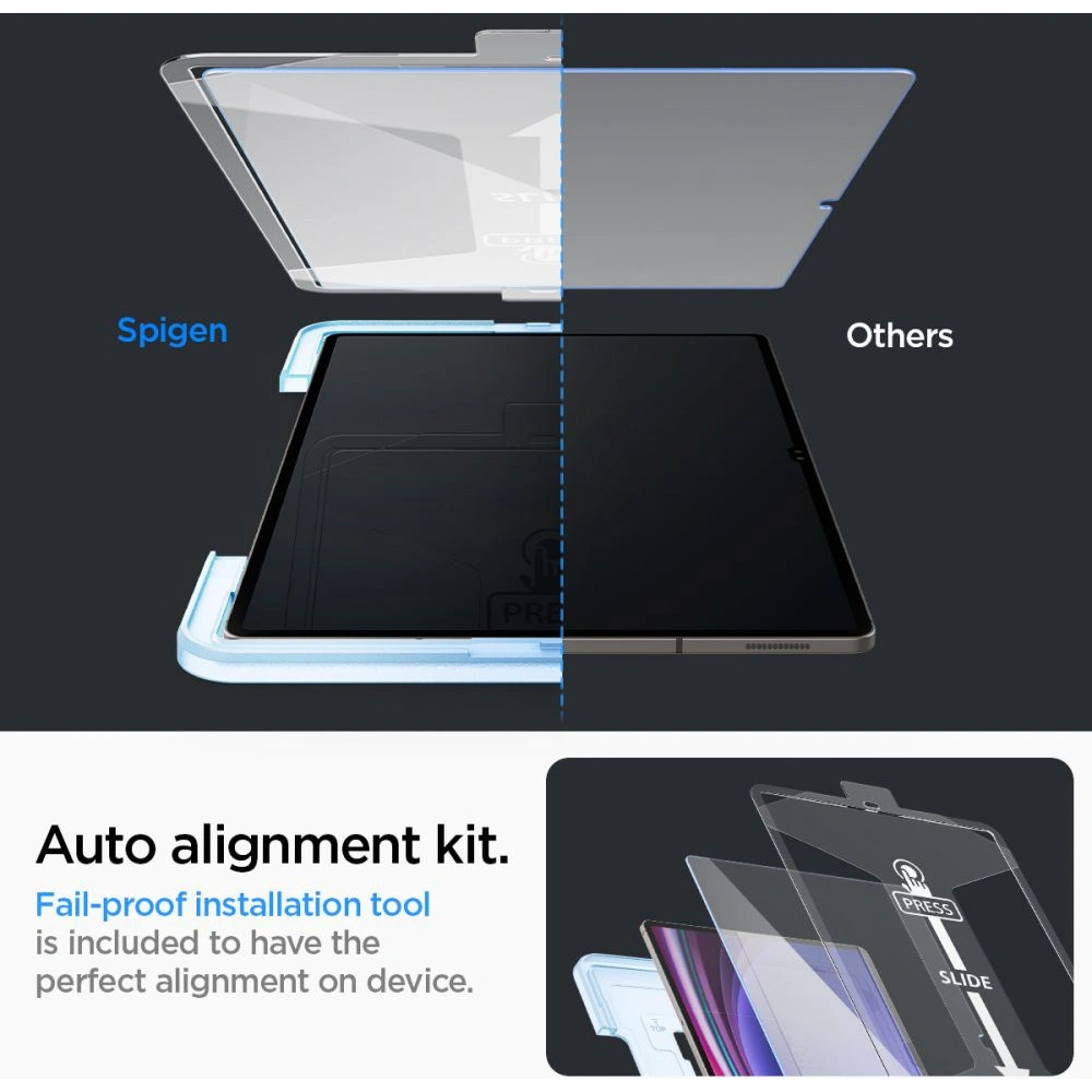 Hurtownia GSM - Tvrzené sklo Spigen GLAS.tR ez Fit Samsung Galaxy Tab S9 Ultra 14.6 Clear - SPN2942 - {ean13} - Hurt