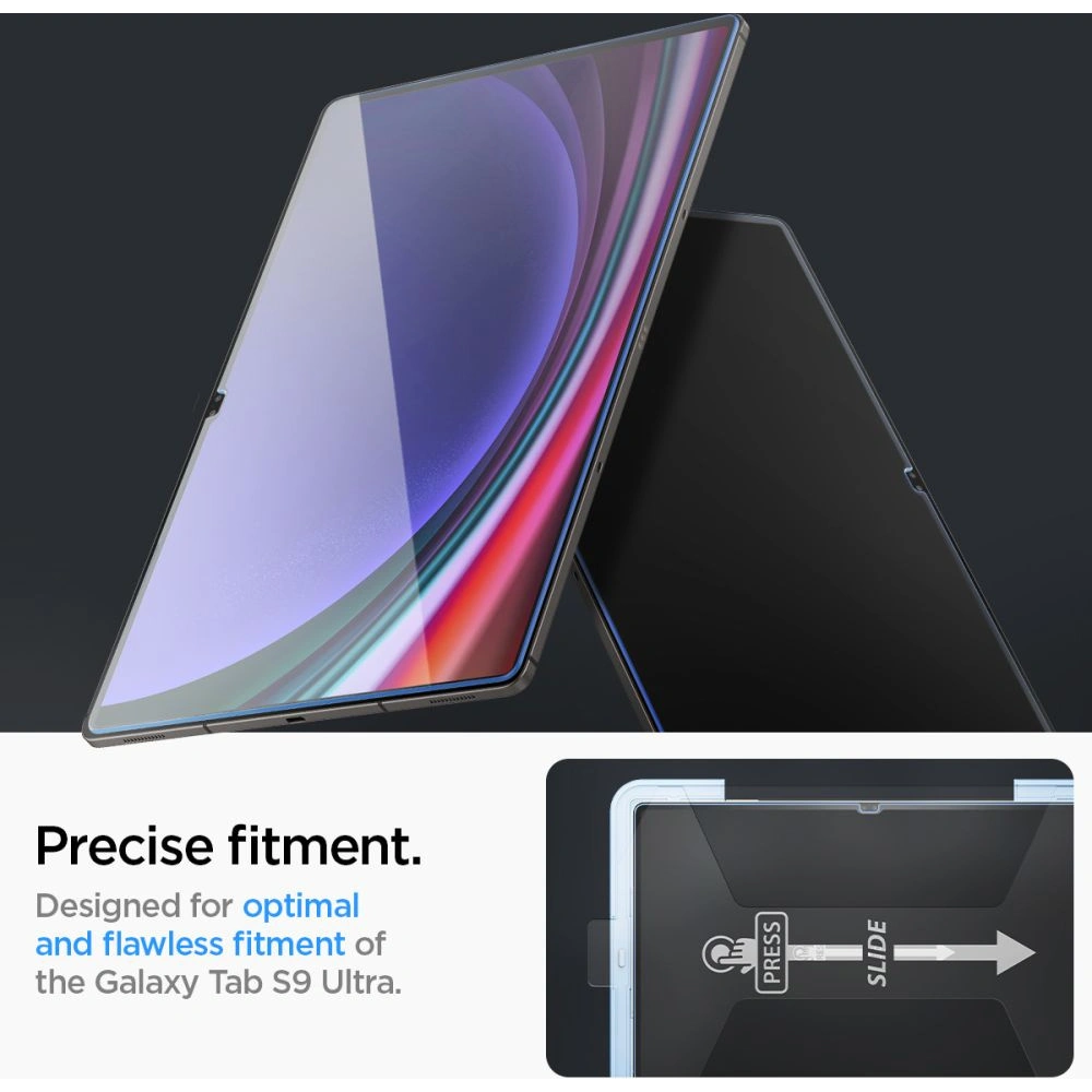 Hurtownia GSM - Tvrzené sklo Spigen GLAS.tR ez Fit Samsung Galaxy Tab S9 Ultra 14.6 Clear - SPN2942 - {ean13} - Hurt