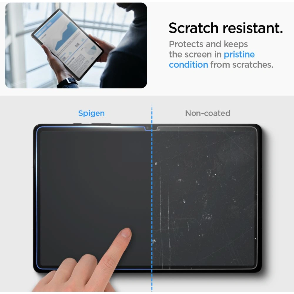 Hurtownia GSM - Tvrzené sklo Spigen GLAS.tR ez Fit Samsung Galaxy Tab S9+ Plus 12.4 Clear - SPN2943 - {ean13} - Hurt