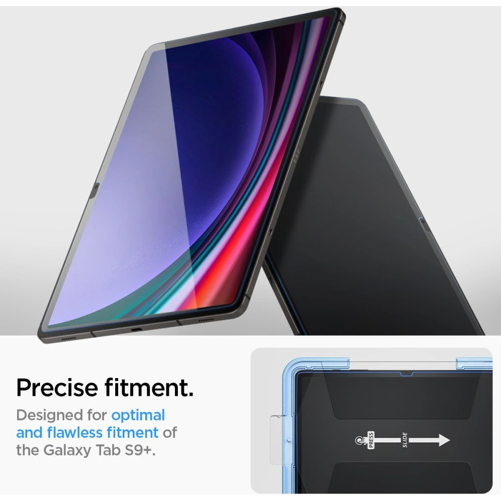 Hurtownia GSM - Tvrzené sklo Spigen GLAS.tR ez Fit Samsung Galaxy Tab S9+ Plus 12.4 Clear - SPN2943 - {ean13} - Hurt