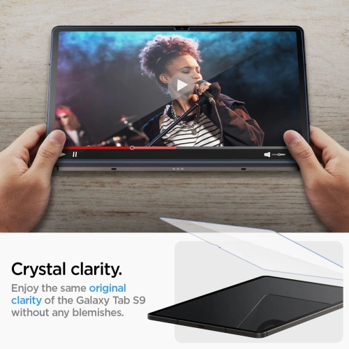 Szkło hartowane Spigen GLAS.tR ez Fit Samsung Galaxy Tab S9 / S9 FE / S10 FE / S10 Lite Clear