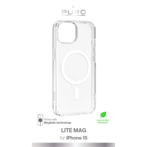 Hurtownia GSM - Case PURO LITEMAG MagSafe Apple iPhone 15 (transparent) - PUR739 - {ean13} - Hurt