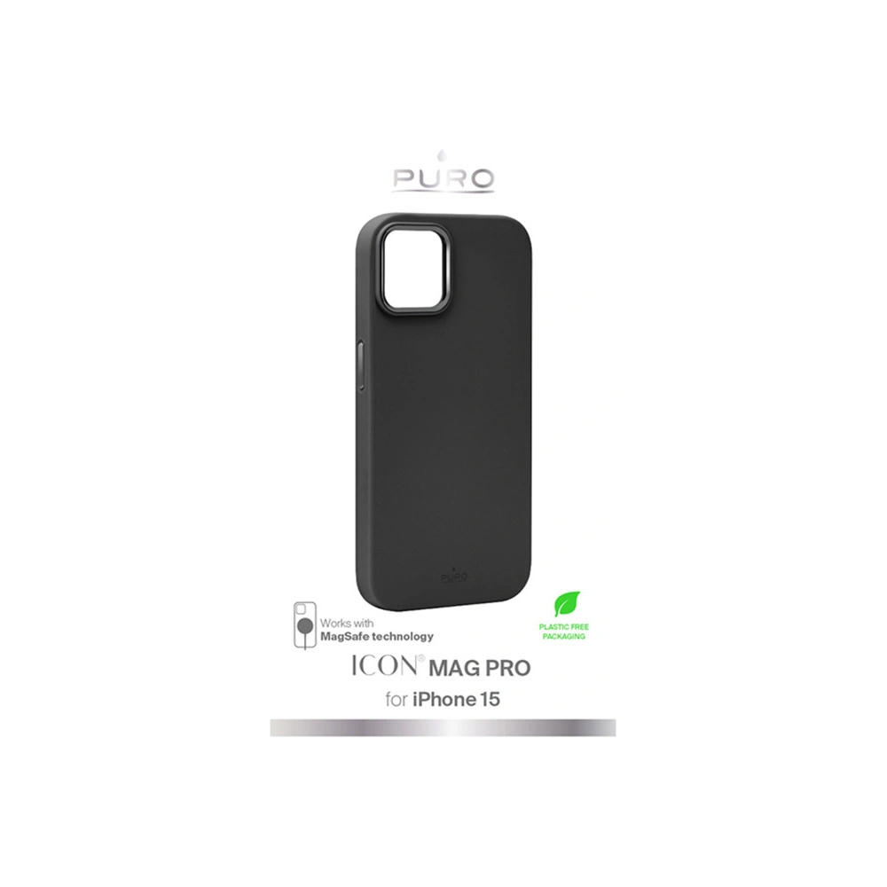 Hurtownia GSM - Etui PURO ICON MAG PRO MagSafe Apple iPhone 15 (Fekete) - PUR742 - {ean13} - Hurt
