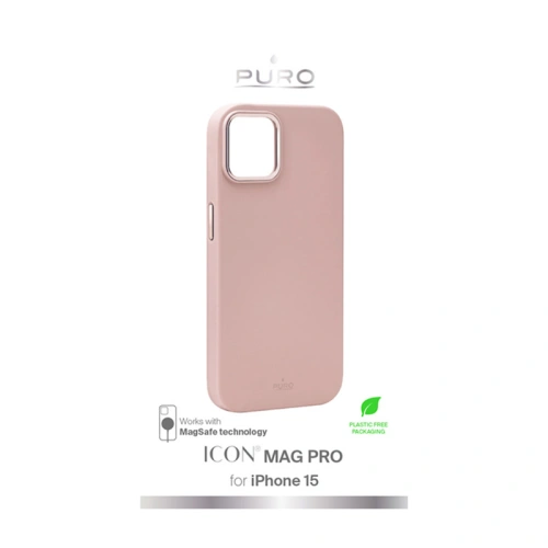 Etui PURO ICON MAG PRO MagSafe Apple iPhone 15 (Rose)