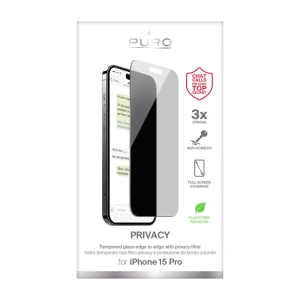 Hurtownia GSM - Gehärtetes Glas PURO Privacy Tempered Glass Apple iPhone 15 Pro - PUR744 - {ean13} - Hurt