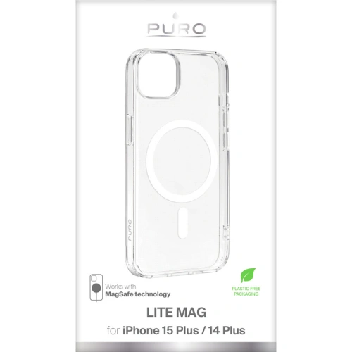 Etui PURO LITEMAG MagSafe Apple iPhone 15 Plus / 14 Plus (przezroczysty)