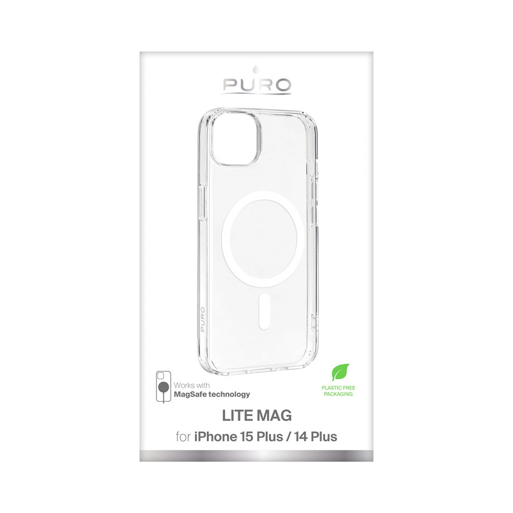 Hurtownia GSM - Etui PURO LITEMAG MagSafe Apple iPhone 15 Plus / 14 Plus (průhledný) - PUR751 - {ean13} - Hurt