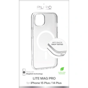 Hurtownia GSM - Etui PURO LITEMAG PRO MagSafe Apple iPhone 15 Plus / 14 Plus (průhledný) - PUR752 - {ean13} - Hurt