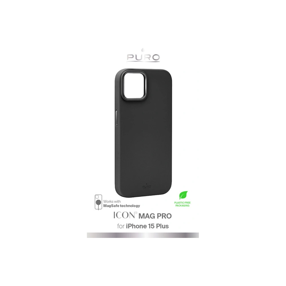 Wholesale PURO ICON MAG PRO MagSafe Apple iPhone 15 Plus / 14 Plus (Black) - PUR753 - {ean13} - Hurt