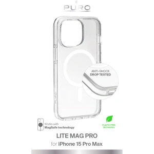 Hurtownia GSM - Case PURO LITEMAG PRO MagSafe Apple iPhone 15 Pro Max (transparent) - PUR758 - {ean13} - Hurt
