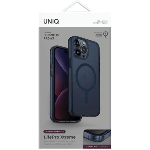 Hurtownia GSM - Etui UNIQ LifePro Xtreme Apple iPhone 15 Pro Max MagClick Charging tmavě modrý/smoke blue - UNIQ971 - {ean13} - Hurt