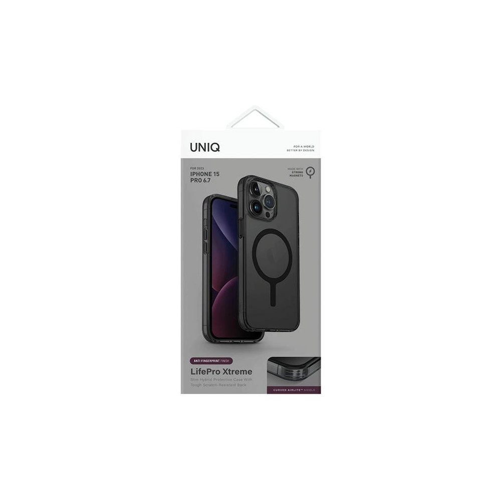 Hurtownia GSM - Etui UNIQ LifePro Xtreme Apple iPhone 15 Pro Max MagClick Charging gri/frost smoke - UNIQ974 - {ean13} - Hurt
