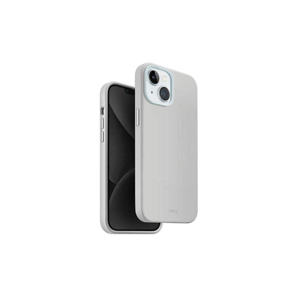 Hurtownia GSM - Case UNIQ Lino Hue Apple iPhone 15 MagClick Charging hellgrau/chalk grey - UNIQ976 - {ean13} - Hurt