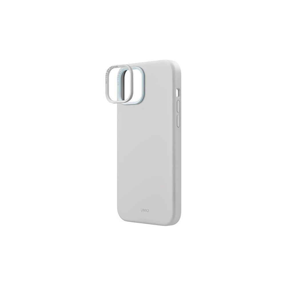 Hurtownia GSM - Case UNIQ Lino Hue Apple iPhone 15 MagClick Charging hellgrau/chalk grey - UNIQ976 - {ean13} - Hurt