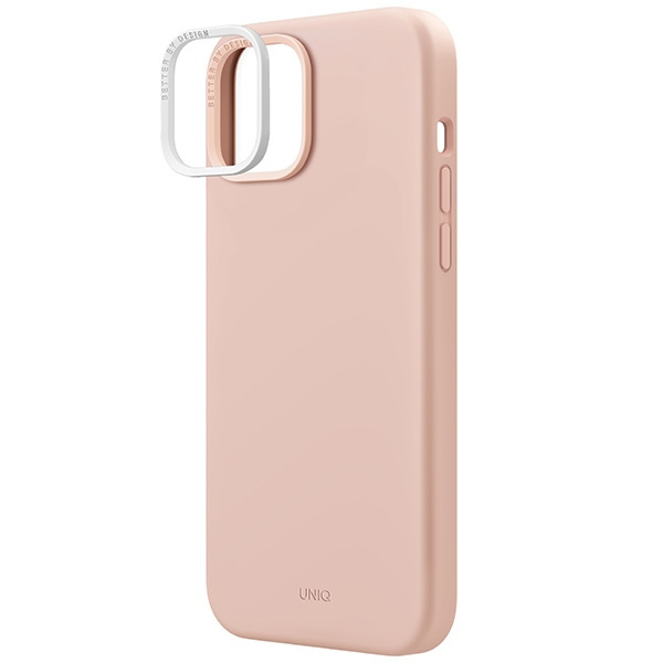 Kryt UNIQ Lino Hue Apple iPhone 15 MagClick Charging blush pink