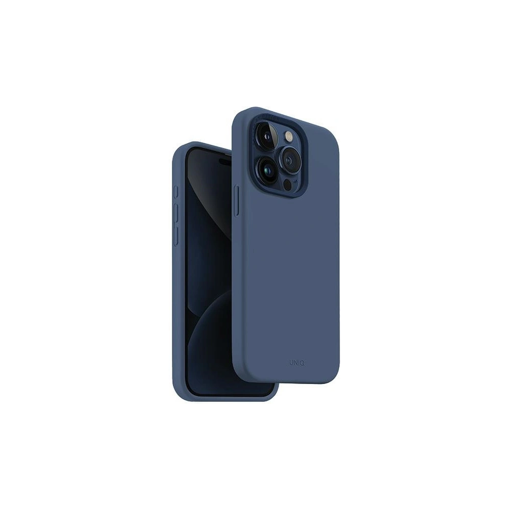 Hurtownia GSM - Case UNIQ Lino Hue Apple iPhone 15 Pro MagClick Charging navy blue - UNIQ978 - {ean13} - Hurt