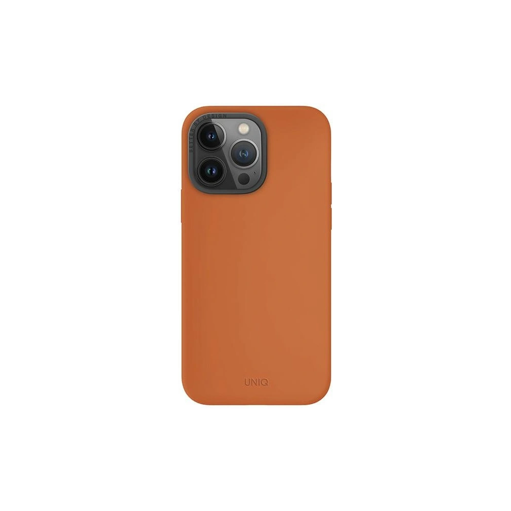 Hurtownia GSM - Etui UNIQ Lino Hue Apple iPhone 15 Pro Max MagClick Charging pomarańczowy/sunset orange - UNIQ985 - {ean13} - Hurt