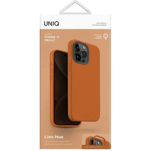 Hurtownia GSM - Etui UNIQ Lino Hue Apple iPhone 15 Pro Max MagClick Charging portocalie/sunset orange - UNIQ985 - {ean13} - Hurt