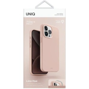 Hurtownia GSM - Etui UNIQ Lino Hue Apple iPhone 15 Pro Max MagClick Charging roz/roz palid - UNIQ986 - {ean13} - Hurt