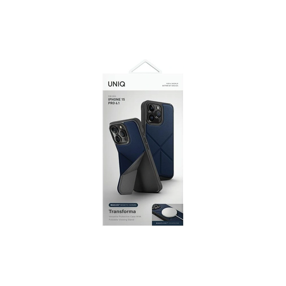 Hurtownia GSM - Etui UNIQ Transforma Apple iPhone 15 Pro MagClick Charging niebieski/electric blue - UNIQ989 - {ean13} - Hurt
