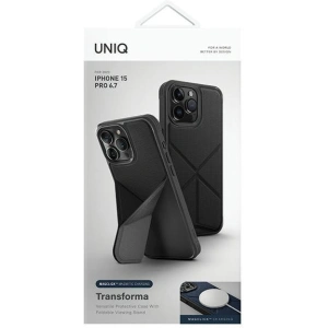 Wholesale UNIQ Transforma Apple iPhone 15 Pro Max MagClick Charging ebony black - UNIQ990 - {ean13} - Hurt
