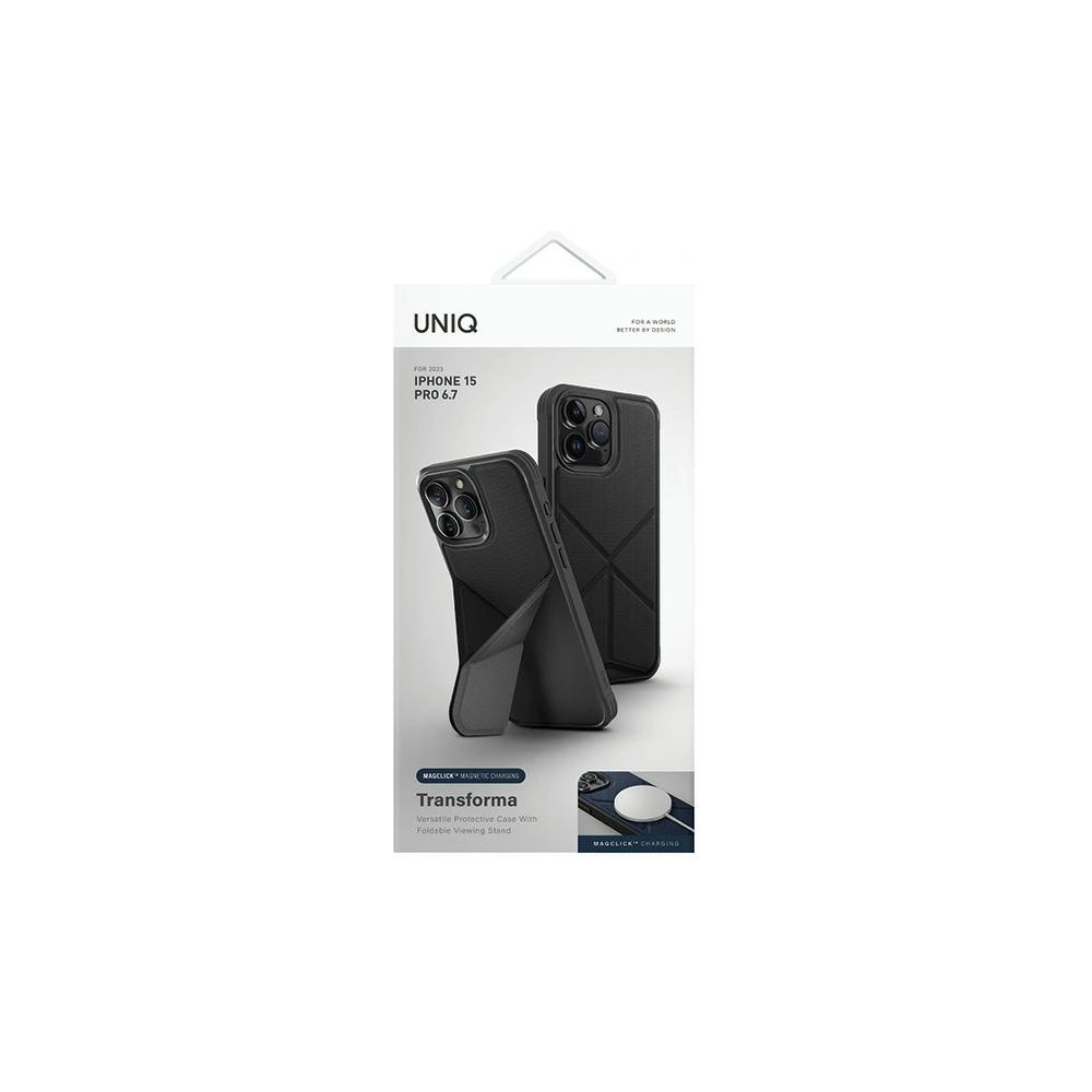 Wholesale UNIQ Transforma Apple iPhone 15 Pro Max MagClick Charging ebony black - UNIQ990 - {ean13} - Hurt