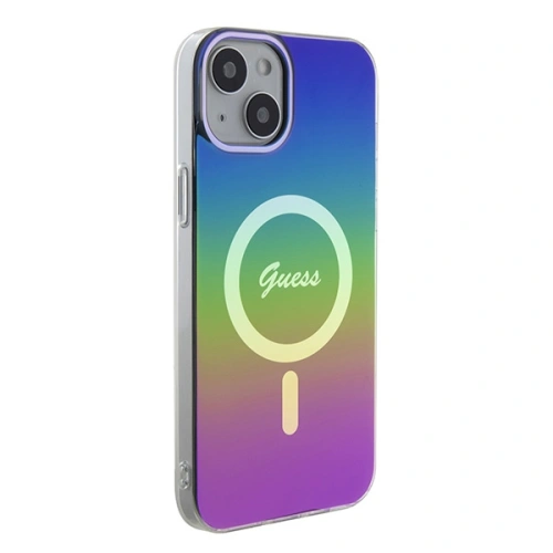 Etui Guess GUHMP15MHITSK Apple iPhone 15 Plus / 14 Plus hardcase IML Iridescent MagSafe wielokolorowy/rainbow