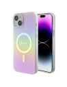 Etui Guess GUHMP15MHITSP Apple iPhone 15 Plus / 14 Plus hardcase IML Iridescent MagSafe růžový/pink